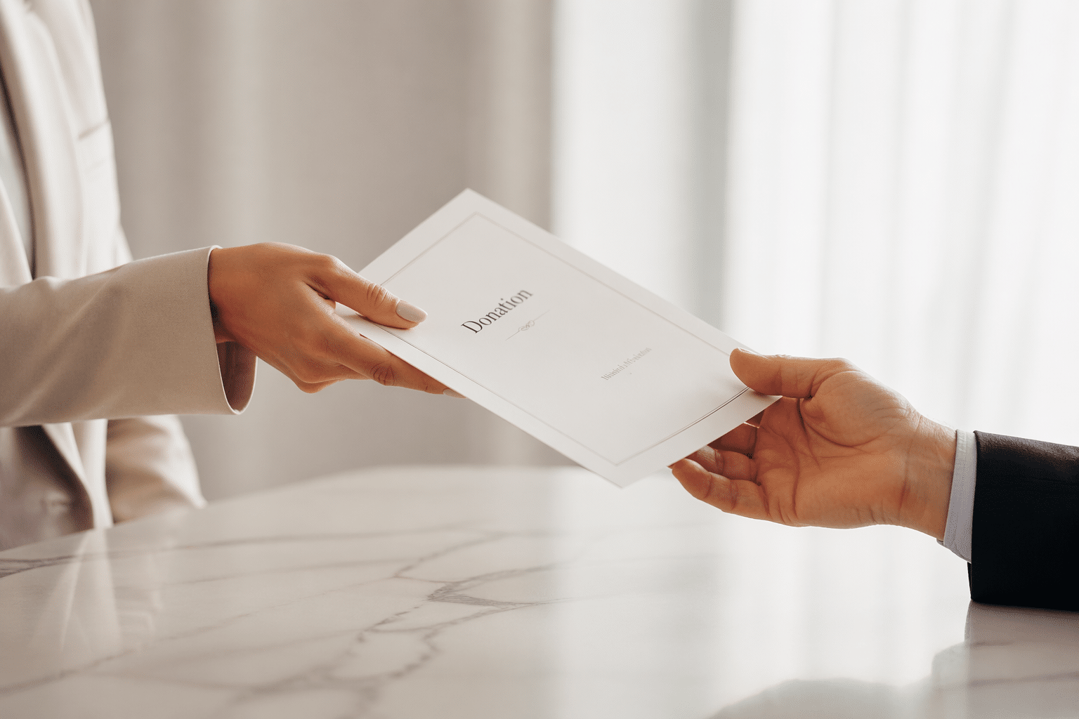 LES DIFFÉRENTS TYPES DE DONATION